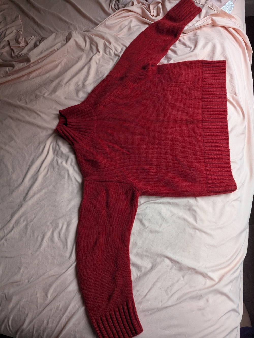 COS Red Ribbed Turtleneck Sweater - Picture 8 of 11